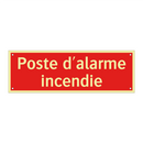 Poste d'alarme incendie