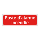 Poste d'alarme incendie