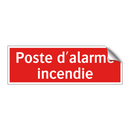Poste d'alarme incendie