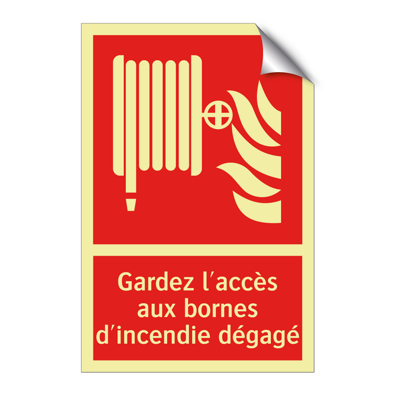 Gardez l'accès aux bornes d'incendie dégagé