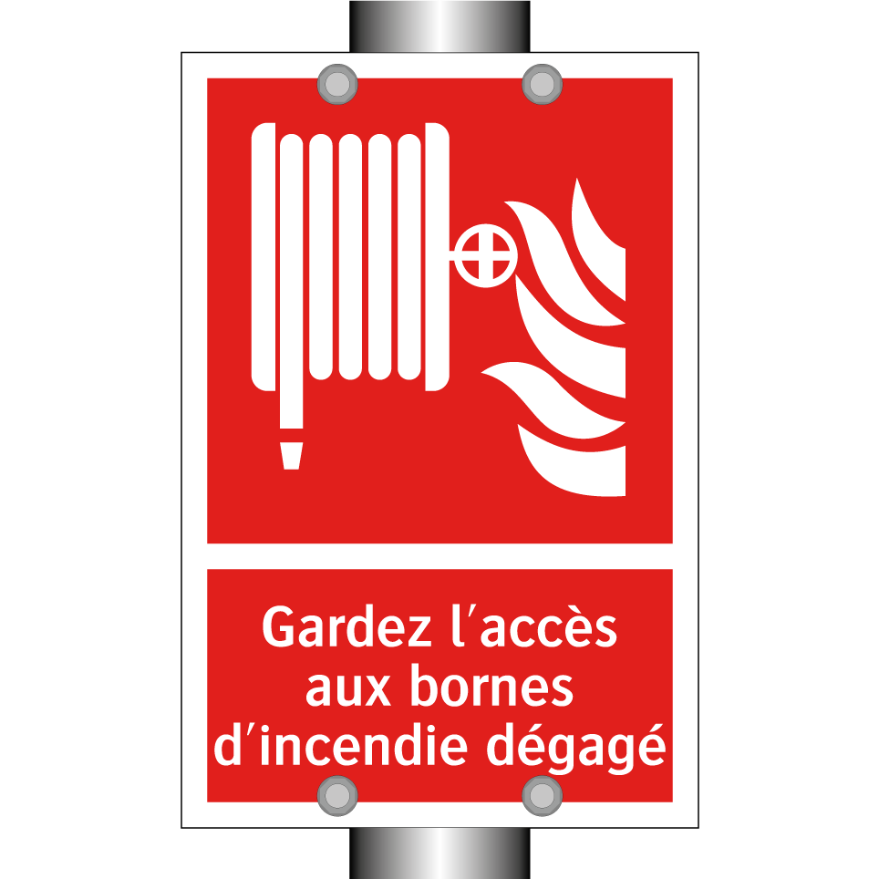 Gardez l'accès aux bornes d'incendie dégagé