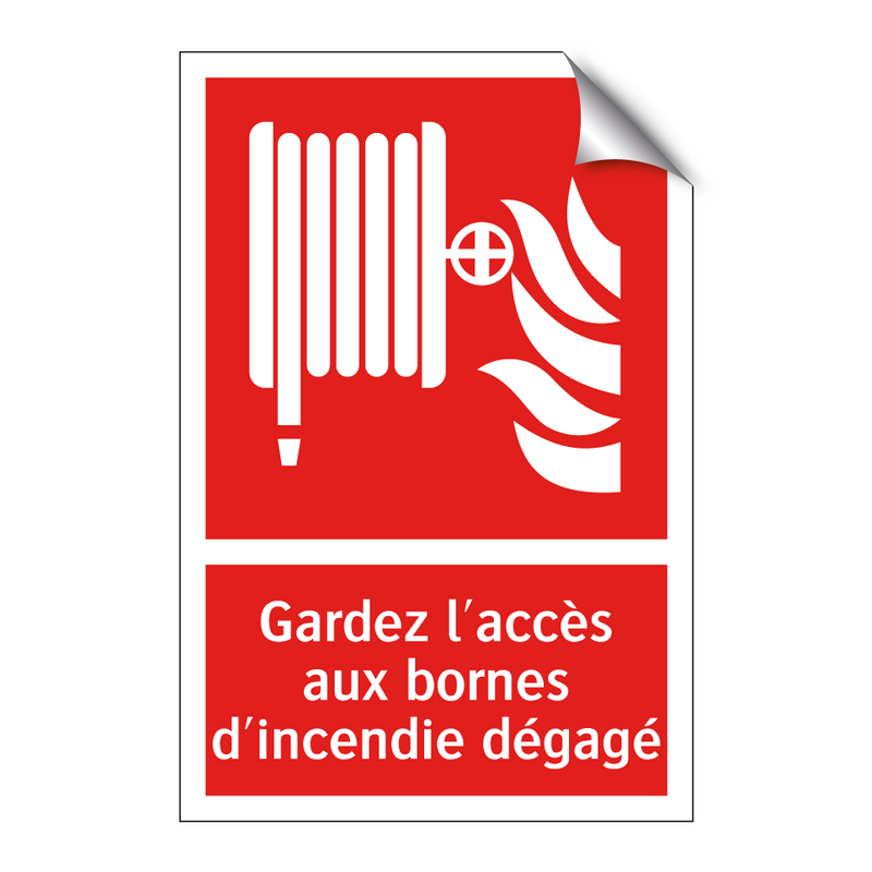 Gardez l'accès aux bornes d'incendie dégagé