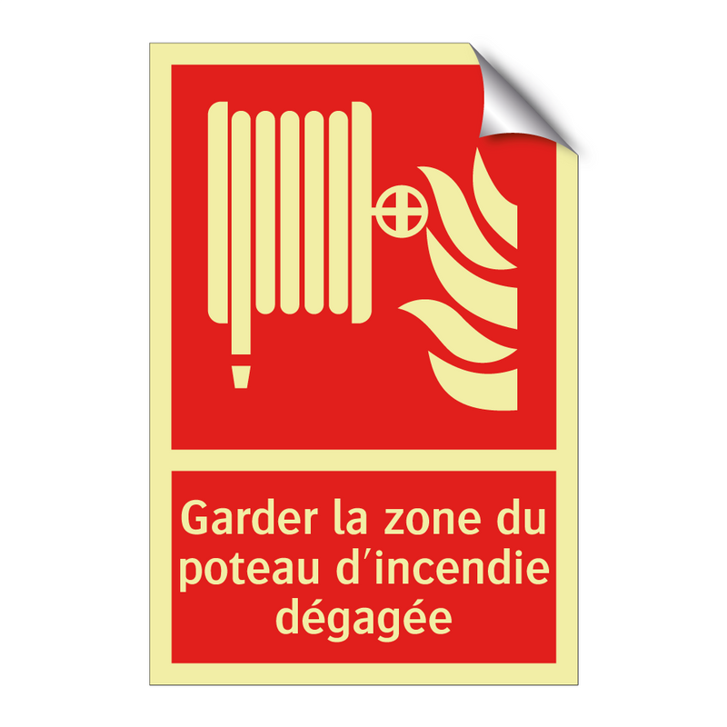 Garder la zone du poteau d'incendie dégagée