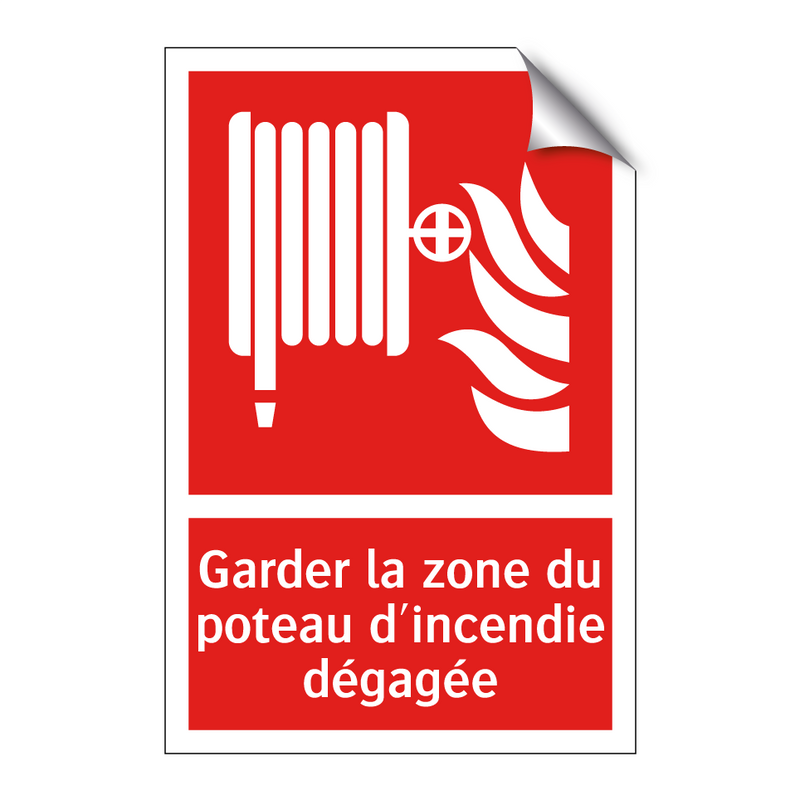Garder la zone du poteau d'incendie dégagée