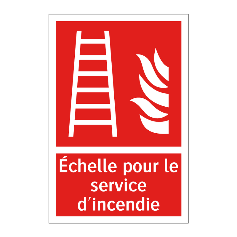 Échelle pour le service d'incendie