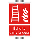 Échelle dans la cour
