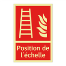 Position de l'échelle