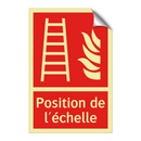 Position de l'échelle