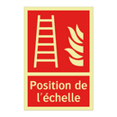 Position de l'échelle