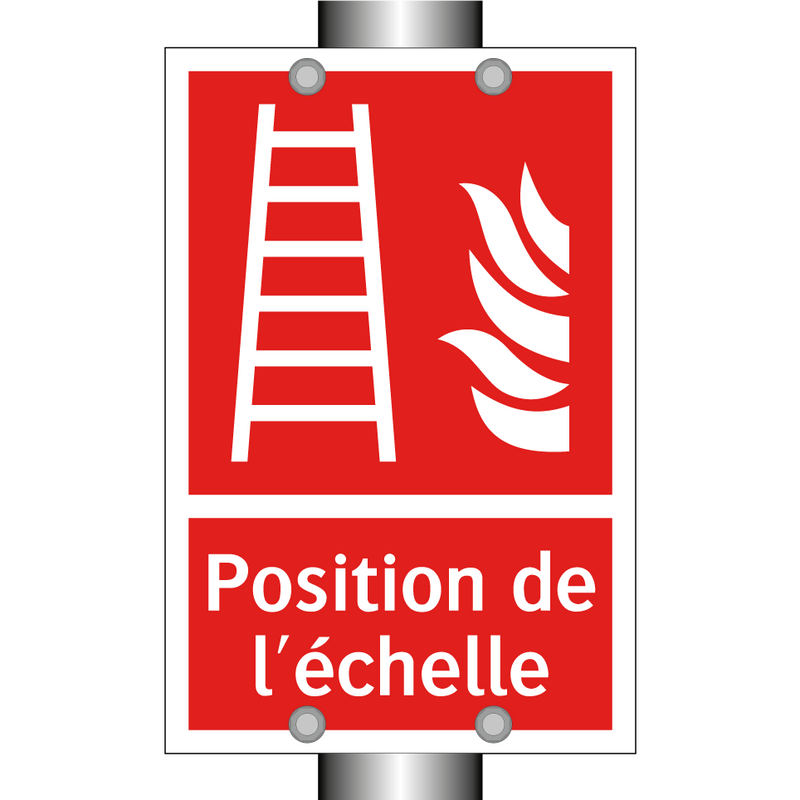 Position de l'échelle