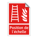 Position de l'échelle