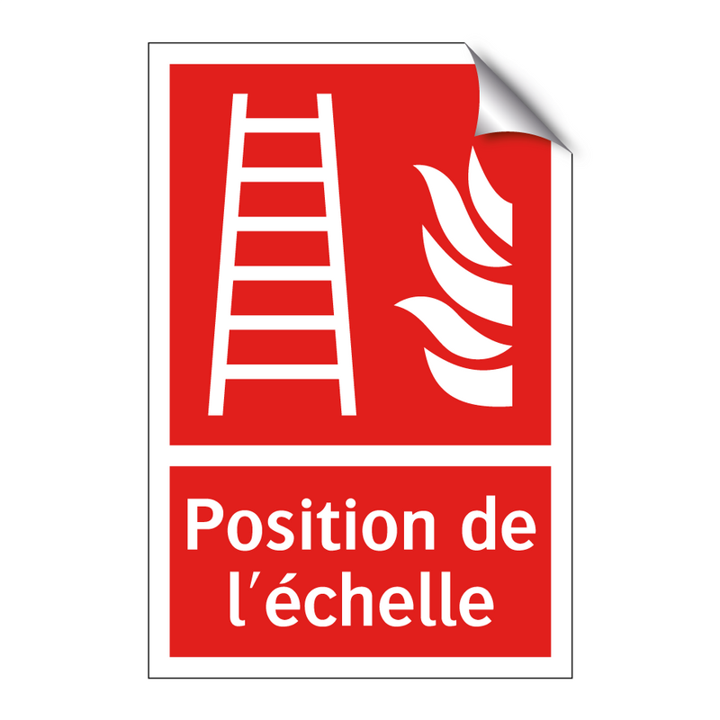 Position de l'échelle