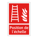 Position de l'échelle