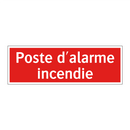 Poste d'alarme incendie