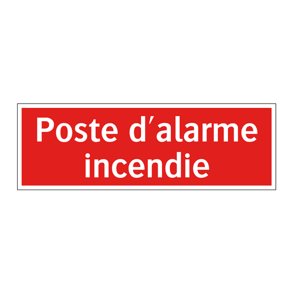 Poste d'alarme incendie