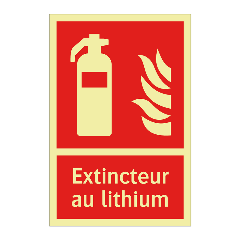 Extincteur au lithium