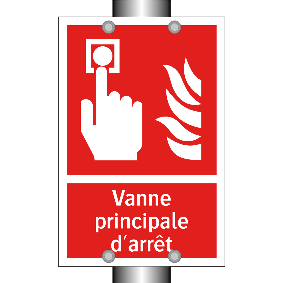 Vanne principale d'arrêt