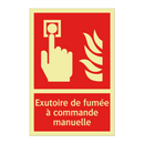 Exutoire de fumée à commande manuelle