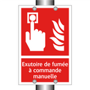 Exutoire de fumée à commande manuelle