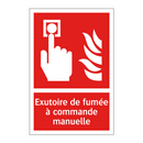 Exutoire de fumée à commande manuelle