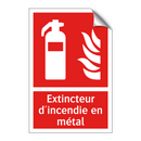 Extincteur d'incendie en métal