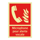 Microphone pour alerte vocale