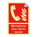 Microphone pour alerte vocale