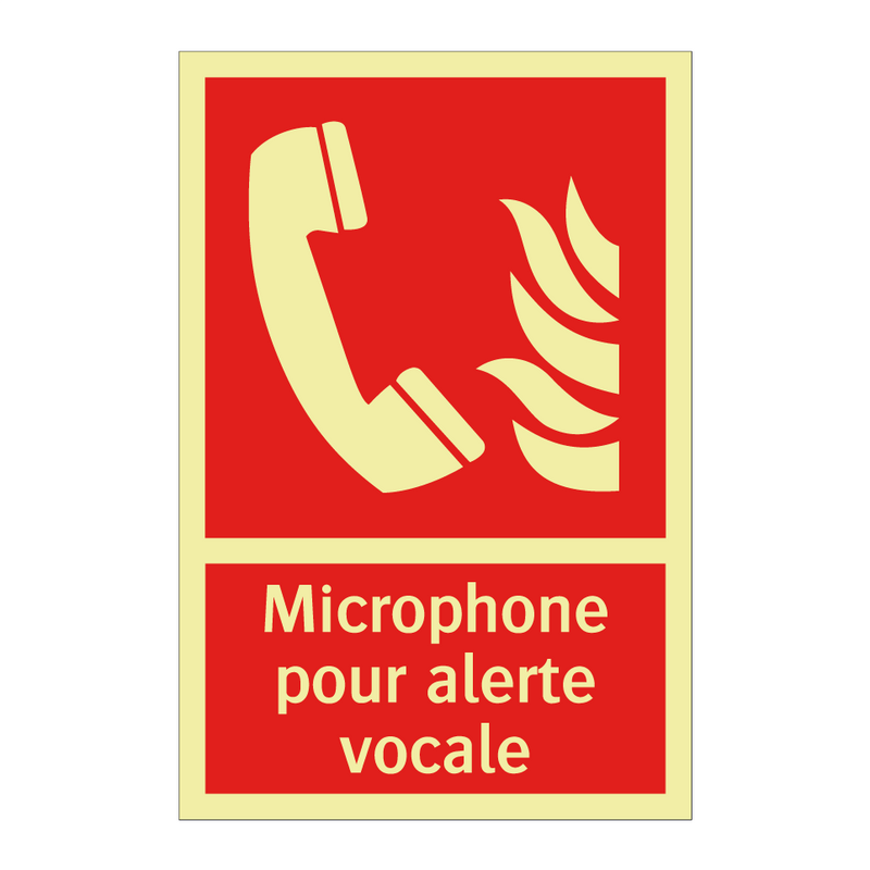 Microphone pour alerte vocale
