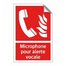 Microphone pour alerte vocale