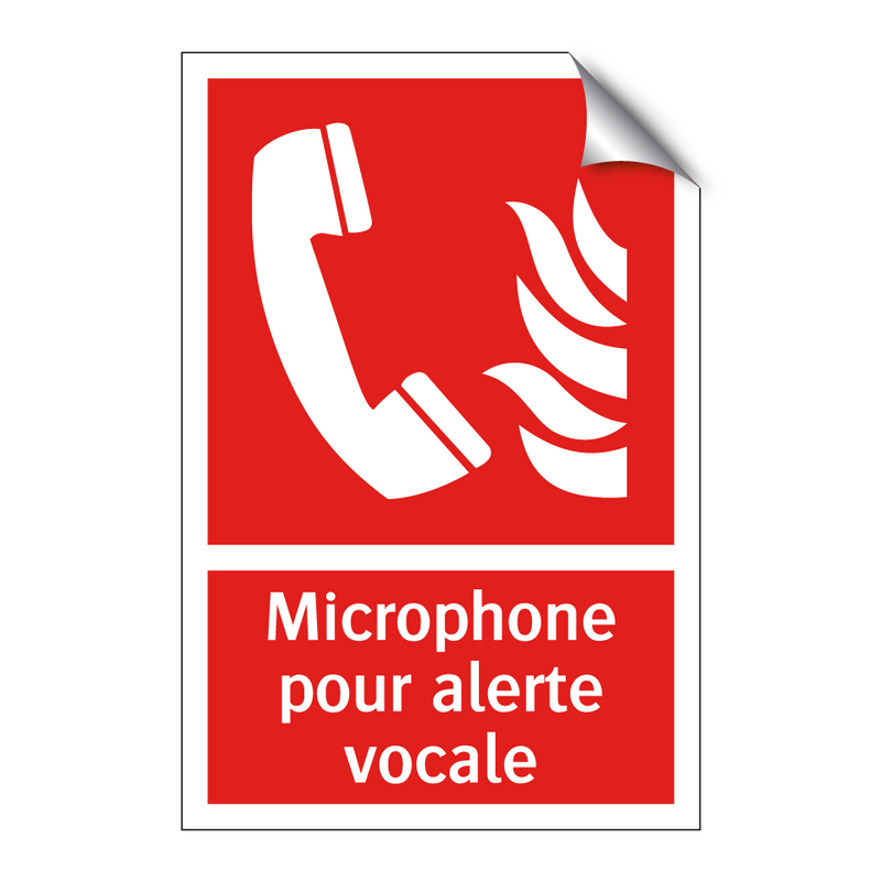 Microphone pour alerte vocale