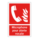 Microphone pour alerte vocale