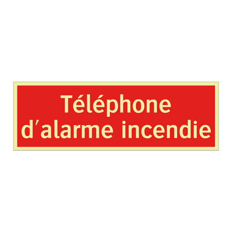 Téléphone d'alarme incendie