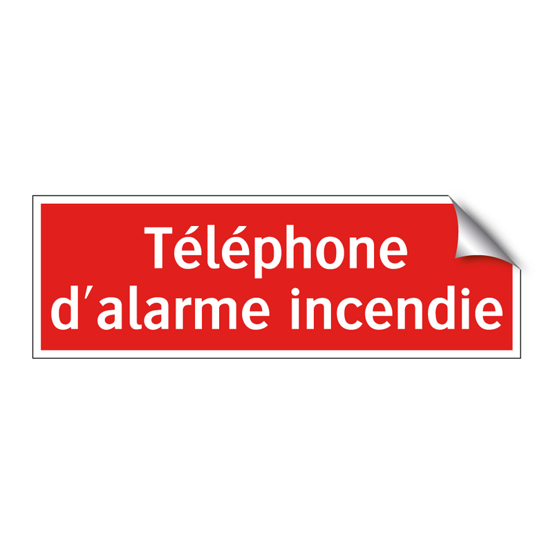 Téléphone d'alarme incendie