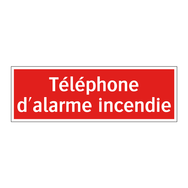 Téléphone d'alarme incendie