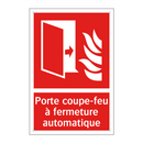 Porte coupe-feu à fermeture automatique