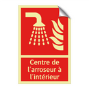 Centre de l'arroseur à l'intérieur