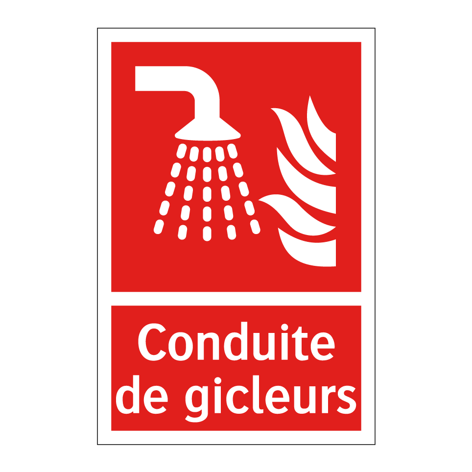 Conduite de gicleurs