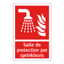Salle de protection par sprinkleurs