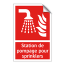 Station de pompage pour sprinklers