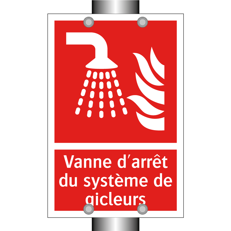 Vanne d'arrêt du système de gicleurs