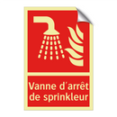 Vanne d'arrêt de sprinkleur