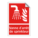 Vanne d'arrêt de sprinkleur