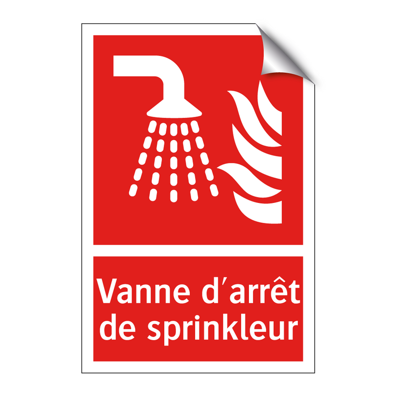 Vanne d'arrêt de sprinkleur
