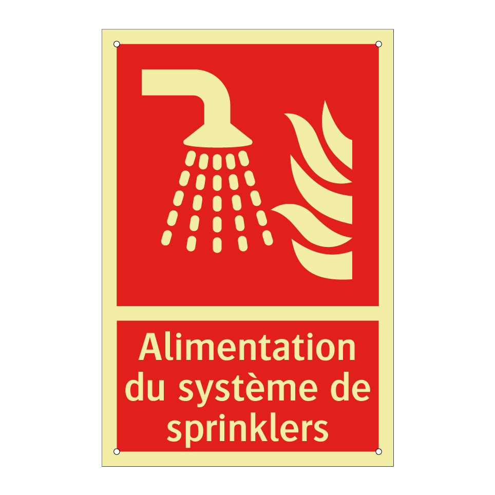 Alimentation du système de sprinklers