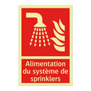 Alimentation du système de sprinklers