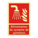 Alimentation du système de sprinklers