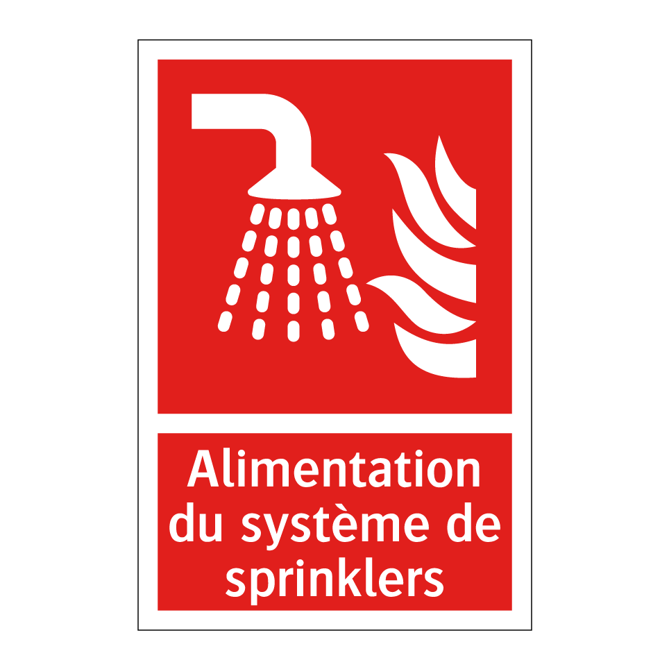 Alimentation du système de sprinklers