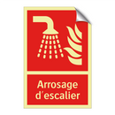 Arrosage d'escalier