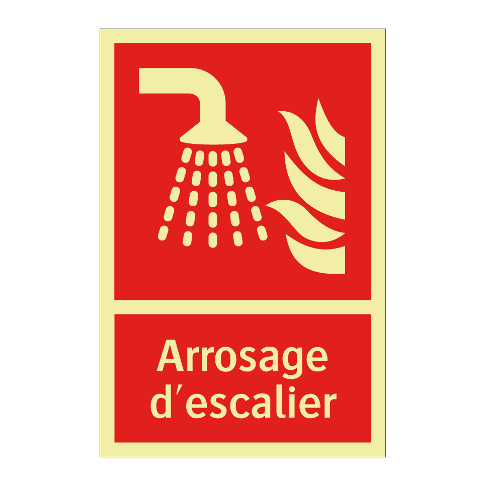 Arrosage d'escalier