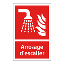 Arrosage d'escalier